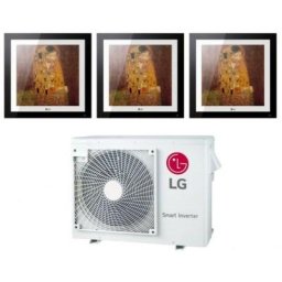 LG - trial split inverter climatiseur série artcool gallery 9+9+12 avec mu3r19 r-32 wi-fi en option