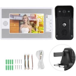 7in tft Visiophone Filaire tanche La Pluie Sonnette ir Caméra 2-Way Audio Visuel Interphone