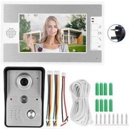 Interphone vidéo filaire de 7 pouces avec écran tft et système d'accès à distance à vision nocturne