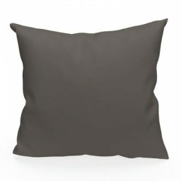 Soleil D'ocre - Coussin en coton 60x60 cm panama taupe, par Taupe