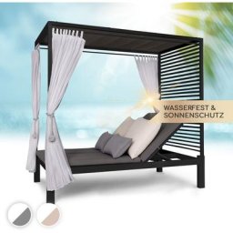 Sunbed Transat Jardin, Bain de Soleil, Chaise Longue Exterieur avec Dossier Inclinable Réglable,