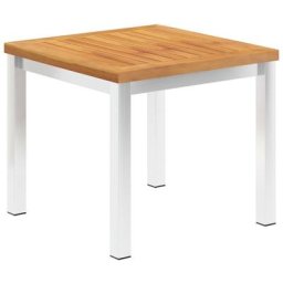 Table d'appoint de jardin 45x45x38 cm Bois d'acacia et inox Vidaxl n/a