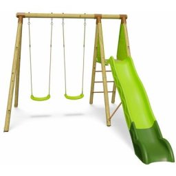 Trigano - Station de jeux bois 2,30 m Topwood lumi - 3 enfants - Bois