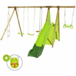 Trigano - Station de jeux bois 2,30 m Topwood vaki - 7 enfants - Bois