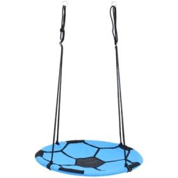 Vidaxl - Balançoire nid d'oiseau Motif de ballon de foot 100 cm Bleu
