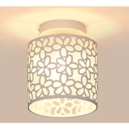 Plafonnier Vintage Lampes de Plafond Rétro Industriel E27 Support de Lampe Abat-Jour en Métal