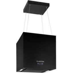 Klarstein - Hotte lustre en îlot 596m³/h Panneau led eek a - Noir