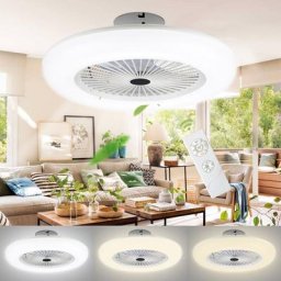 Télécommande de ventilateur de plafond 80 w silencieuse avec minuterie de veille lumineuse led