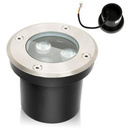 8x 3W lampadaire IP67 lumière led encastré sol spot sol spot sol - schwarz - Swanew