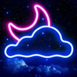 Panneau néon, nuage et lune led néon, panneau néon pour la décoration murale, alimentation usb led
