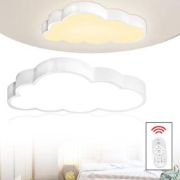 48W nuage led dimmable plafond avec télécommande - Aufun