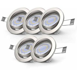 Lot de 5 spots led encastrables dimmables sans variateur GU10 spots à encastrer spots plafond