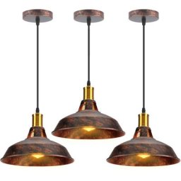 Axhup - Suspension Filaire Design Rétro 27CM Lustre Suspension Vintage Luminaire pour Escalier