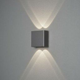 Konstsmide Lighting - Konstsmide Chieri Applique d'extérieur moderne Up Down 2x 2 led Gris foncé,