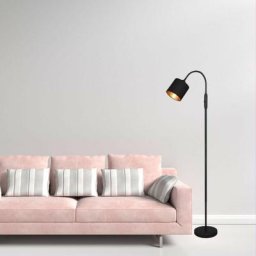 Trio Lighting - Lampadaire Tommy Noir mat 1x40W E14 - Noir
