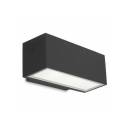 Leds-c4 - Applique Led 11,5W Afrodita, aluminium et verre, gris urbain - Gris