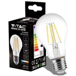 V-tac - lampadina led a filamento con attacco E27 6W VT-1887