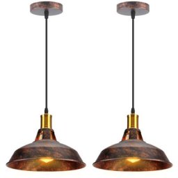 Axhup - Suspension Filaire Design Rétro 27CM Lustre Suspension Vintage Luminaire pour Escalier