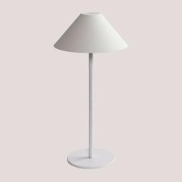 Sklum - Lampe de table led sans fil d'extérieur Nebida Blanc - Blanc