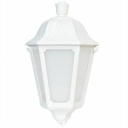 Demi-lanterne murale Iesse diffuseur opaque E27 IP55 Blanc - Blanc