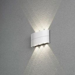 Konstsmide Lighting - Konstsmide Chieri Applique Murale Extérieure Moderne Up Down 8W Blanc, IP54
