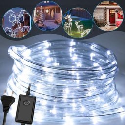Tuyau lumineux led Chaîne de lumière Tuyau lumineux Party Light Garden blanc-10m - blanche - Randaco