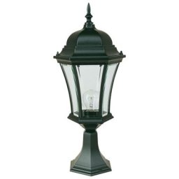 Borne Lumineuse Extérieure 100W max E27 Fonte Noire ADELA