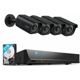 4K Kit Vidéo Surveillance Extérieur, Détection de Personne et Véhicule, 8MP Caméra PoE avec 8CH 2To