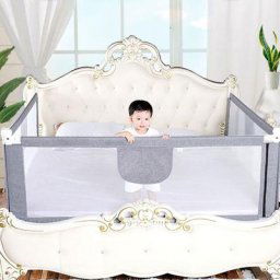 Wyctin - Hofuton Barrière de Lit Pliable pour Bébé/Enfant Barre de Lit Rabattable, Barrière de