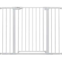 Barrière de Sécurité extensible Barrière d'escalier Fermeture facile pour bébé chien H.91 cm