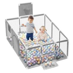 Parc Bébé rectangulaire avec 30 boules Lexlife Portable Centre d'activités Pour Enfants - 180 x 120