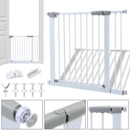 Barriere de Securite porte et escalier 89-96cm sans perçage, adaptée pour les enfants ,animaux