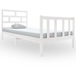 Vidaxl - Cadre de lit Blanc Bois de pin massif 100x200 cm White
