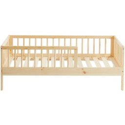 Cadre de lit pour enfant en bois massif 70x140cm - Sasha - Couleur - Bois clair