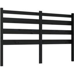 Vidaxl - Tête de lit Noir 156x4x100 cm Bois massif de pin Black