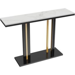 Console Meuble Entrée Marbre Table Console Scandinave Noire Bleue Blanc Meuble d'Entrée Bout de