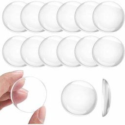 Lot de 12 butoirs de porte, tampons de porte autocollants, protection murale, tampons de