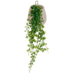 Atmosphera - Lierre en pot ciment à suspendre créateur d'intérieur - Gris clair
