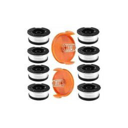 Bobine Fil Coupe Bordure pour Black et Decker Coupe-Bordures, 8 Bobine de Fil Debroussailleuse avec
