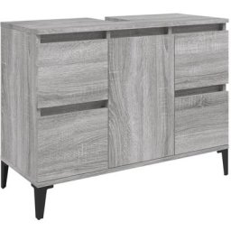 Vidaxl - Meuble d'évier sonoma gris 80x33x60 cm bois d'ingénierie Grey sonoma