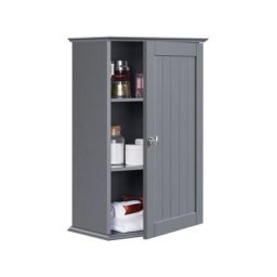 Armoire Murale de Toilette, Meuble de Rangement Suspendu Salle de Bain, 35 x 20,7 x 55 cm, Armoire