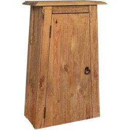 Meuble de salle de bain | Armoire latérale de salle de bain Pin recyclé massif 42x23x70cm