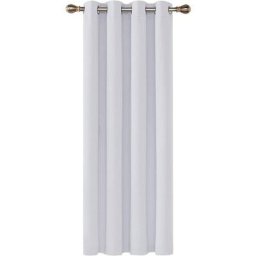 Deconovo - Rideaux Occultants Isolant Thermique, Design Moderne à Oeillets, 1Pièces, Grande Taille,