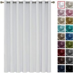 Deconovo - Rideaux Occultants Isolant Thermique, Design Moderne à Oeillets, 1Pièces, Grande Taille,