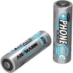 Pile rechargeable LR6 (aa) NiMH Ansmann dect maxE HR06 1300 mAh 1.2 v 2 pc(s)