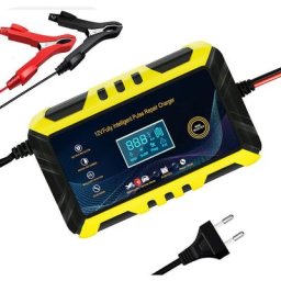 Chargeur de batterie de voiture – 24V 12V/8A Chargeur de batterie intelligent, Écran lcd,