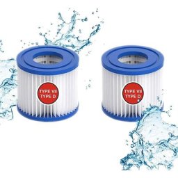 Wahaison - Lot de 2 cartouches filtrantes type vii & d pour Bestway pour filtre Intex Type d pour