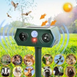 Blue Dream - Répulsif pour chat, ultrasons solaire, répulsif pour chats, de répulsifs pour animaux,