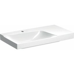 Xeno 2 - Lavabo 900x480 mm, avec 1 trou, sans trop-plein, avec plage de dépose à droite, avec