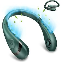 Ventilateur de cou portable, ventilateur de cou pliable 5000 mAh, ventilateur portable sans